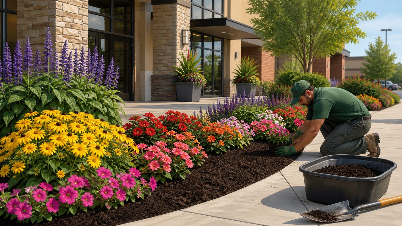 Seasonal Flower Installation & Flower-Bed Mulching